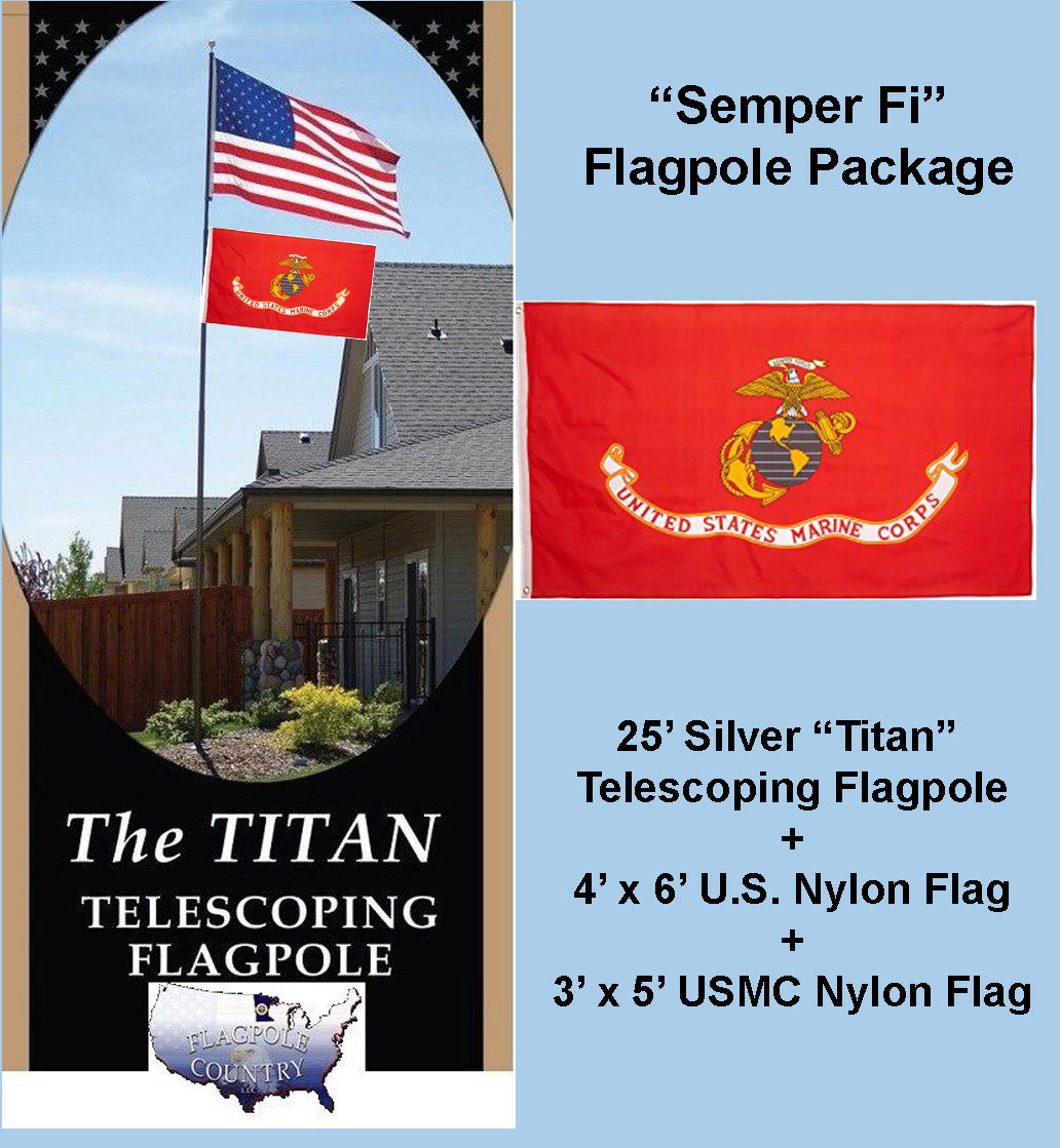 Flagpole Package-Semper Fi