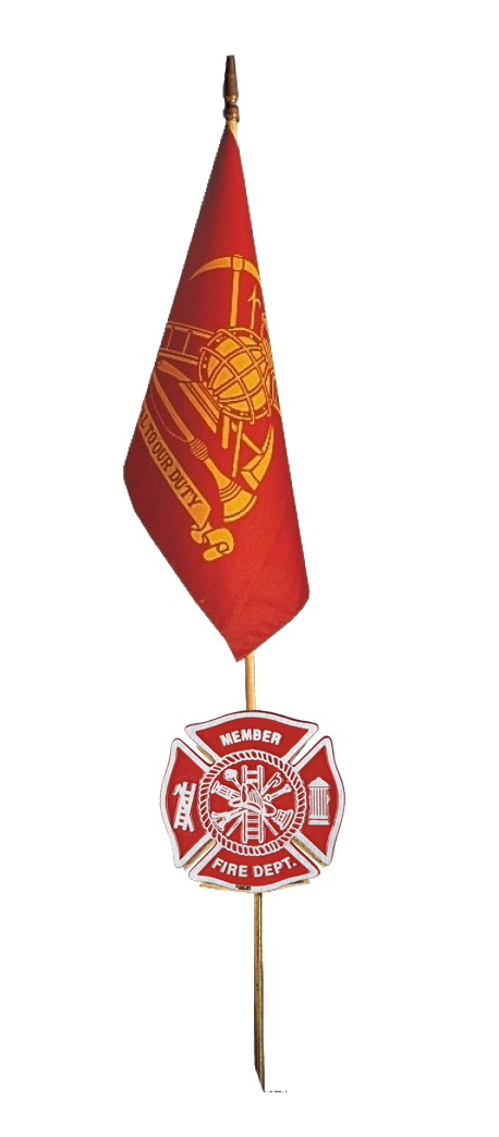 Gravemarker & Flag - Firefighter-2